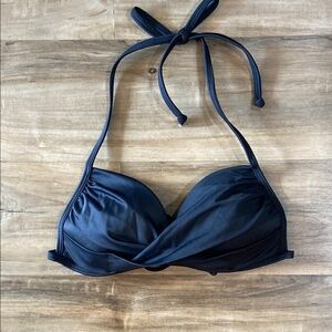 Black Halter Bikini Top